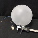 Плафон стекло полуматовое шар 180мм G9 с резьбой 20мм Arte lamp A7790 Saturn