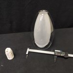 Плафон стекло двойное 120*175мм Е14 (32мм посадка) A7951SP CC BARRY белый + прозрачный