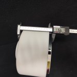 Плафон стекло матовое с каемкой хром 200мм (77мм посадка) Arte lamp A9495PL Manhattan