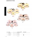 Плафон стекло матовое с каемкой хром 200мм (77мм посадка) Arte lamp A9495PL Manhattan