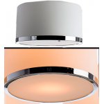 Плафон стекло матовое с каемкой хром 200мм (77мм посадка) Arte lamp A9495PL Manhattan