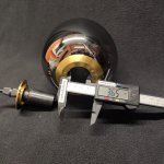 Плафон тонированный зеркальный каплевидный 130*150мм с резьбой 37мм Arte lamp A2232SP / PB FREDDIE