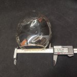 Плафон стекло янтарное 125*135мм E14 (34мм посадка) CL117 Монтана