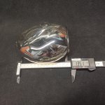 Плафон стекло янтарное 125*135мм E14 (34мм посадка) CL117 Монтана