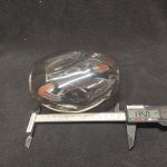 Плафон стекло янтарное 125*135мм E14 (34мм посадка) CL117 Монтана