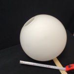 Плафон стекло шар матовый белый 300мм (85мм посадка) CL94130