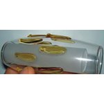 Плафон стекло двойное с декором 50*100мм с резьбой G9 20мм CL2012 Амбер