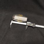 Плафон стекло двойное с декором 50*100мм с резьбой G9 20мм CL2012 Амбер