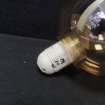 Плафон стекло янтарный 150мм с ямками резьба 39мм LSP-8309 ASTORIA