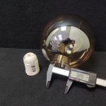 Плафон стекло янтарный 150мм с резьбой 39мм CL102 Томми