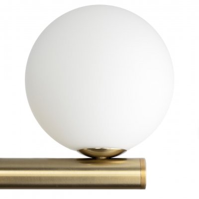 Плафон стеклянный шар матовый белый 120мм с резьбой G9 CL205 Рунд