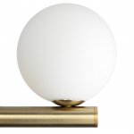 Плафон стеклянный шар матовый белый 120мм с резьбой G9 CL205 Рунд