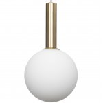 Плафон стеклянный шар матовый белый 120мм с резьбой G9 CL205 Рунд