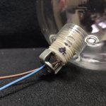 Плафон стекло прозрачный 120мм с резьбой G9 20мм CL206 Vansa