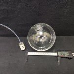 Плафон стекло прозрачный 120мм с резьбой G9 20мм CL206 Vansa