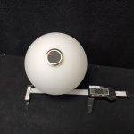 Плафон стекло белое матовое шар 130мм с резьбой G9 (20мм) CL209 GLOB