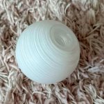 Плафон стекло шар матовый полосатый с резьбой G9 20мм Citilux CL215 Монка 