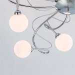 Плафон стекло шар матовый полосатый с резьбой G9 20мм Citilux CL215 Монка 