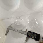 Плафон стеклянный шар прозрачный 100мм с резьбой G9 Cl218 FISHER