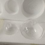 Плафон стеклянный шар прозрачный 150мм с резьбой G9 Cl218 FISHER