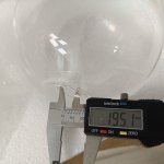 Плафон стеклянный шар прозрачный 150мм с резьбой G9 Cl218 FISHER