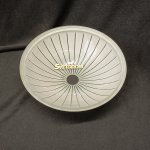 Плафон стекло белое матовое с полосками большое 300*110мм Е27 (43мм посадка) CL4132 Латур