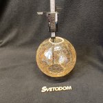 Плафон стекло янтарное 150*136мм Е27 (42мм посадка) CL419 Каир