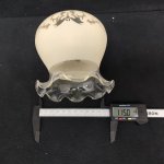 Плафон стекло бежевое 126*115мм Е27 с узором