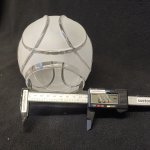 Плафон стекло с узором 145*135мм E27 (46мм посадка) Colosseo 73025