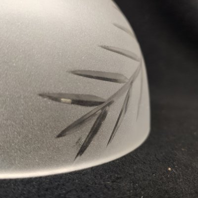 Плафон стекло матовое с узором 160*95мм Е27 (40мм посадка) CL406 Кремона