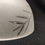 Плафон стекло матовое с узором 160*95мм Е27 (40мм посадка) CL406 Кремона