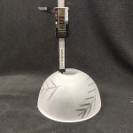 Плафон стекло матовое с узором 160*95мм Е27 (40мм посадка) CL406 Кремона