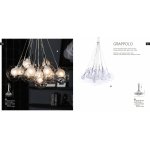 Плафон стекло прозрачное двойное с ямками 120мм с резьбой G9 20мм Divinare 7720/02 GRAPPOLO