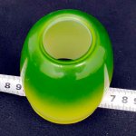 Плафон стекло E14 зеленый 85*70мм (архив)