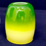 Плафон стекло зеленый внутренний 85*70мм E14 Евро 9808 / 30151 Конфетти