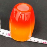 Плафон стекло оранжевый внутренний 85*70мм E14 Евро 9808, 30151 Конфетти