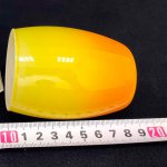 Плафон стекло желтое внутренний 85*70мм E14 Евро 9808 / 30151 Конфетти