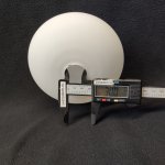 Плафон стеклянный эллипс матовый белый 140*85мм под пружины (посадка 30мм) 4005