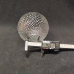 Плафон стекло граненое прозрачное сфера 120*115мм E27 (44мм посадка) Евро 30139 Kristin