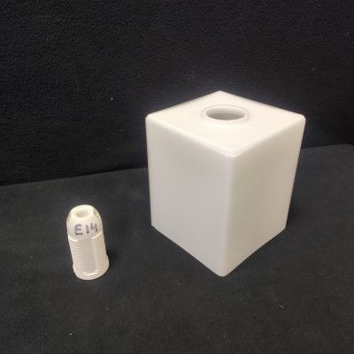 Плафон стекло матовое белое 110*90мм Е14 (посадка 29мм) 70018 Devis