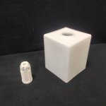 Плафон стекло матовое белое 110*90мм Е14 (посадка 29мм) 70018 Devis