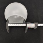 Плафон стекло белое полуматовое 120*105мм E14-27 (40мм посадка) Евро 30102