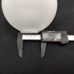 Плафон стекло белое полуматовое 120*105мм E14-27 (40мм посадка) Евро 30102