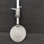 Плафон стекло белое полуматовое 120*105мм E14-27 (40мм посадка) Евро 30102