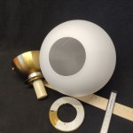 Плафон стекло шар матовый 180мм (73мм посадка) Евро 30197 Bubble