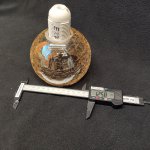 Плафон стекло битое янтарного цвета 125*90мм E14-27 (40мм посадка) Евро 3353 Libre