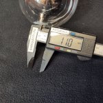 Плафон двойной стеклянный прозрачный + зеркальный шарик 80мм G4 (посадка 12мм) для светильника 545 / 544