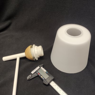 Плафон стекло матовый белый 140*125мм Е27 (43мм посадка) Евро 70085 Fresco