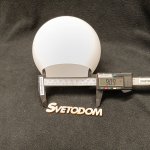 Плафон белый матовый сфера 125*112мм E27 (46мм посадка) Евро 30144 Alba