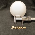 Плафон белый матовый сфера 125*112мм E27 (46мм посадка) Евро 30144 Alba